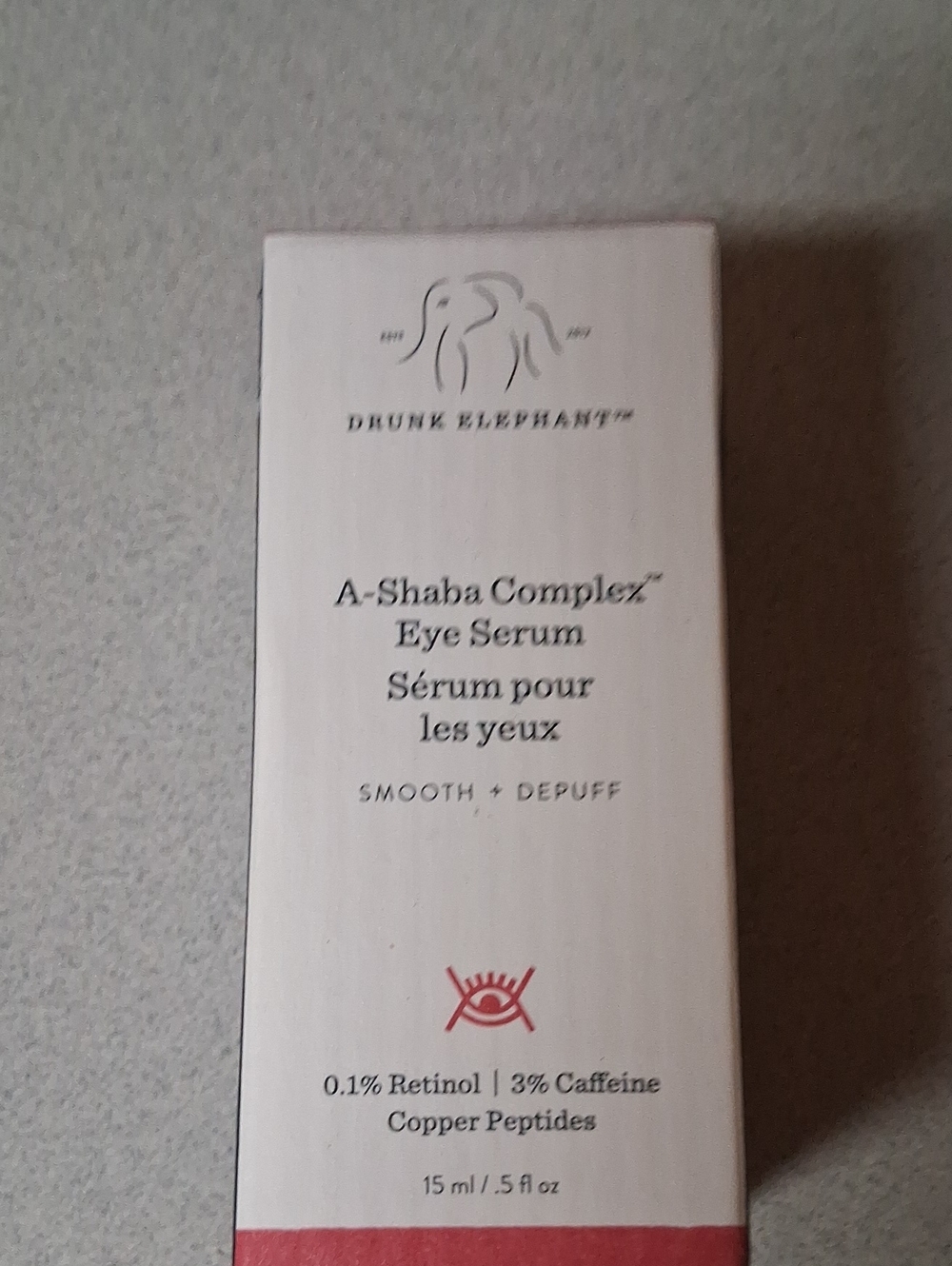 BNIB Drunk Elephant A-Shaba Complex Eye Serum .5 Fl Oz